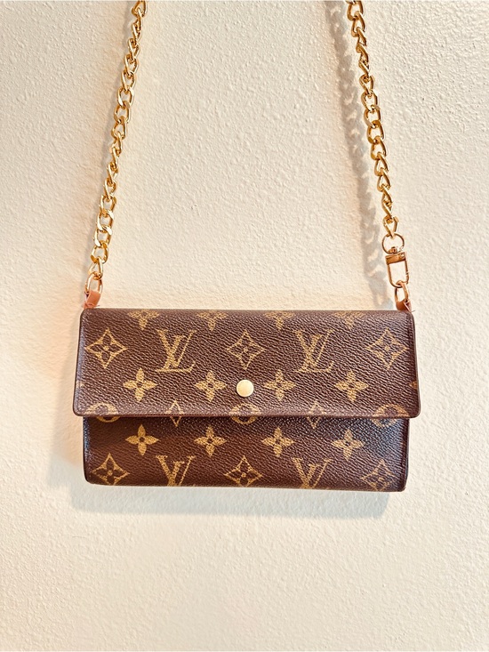 Louis Vuitton Handbags - Louis Vuitton Monogram Canvas Wallet on Chain - Brown with Gold Hardware